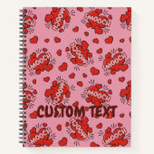 Comic Sound Effect Pattern Kissen Notitieboek (Voorkant)