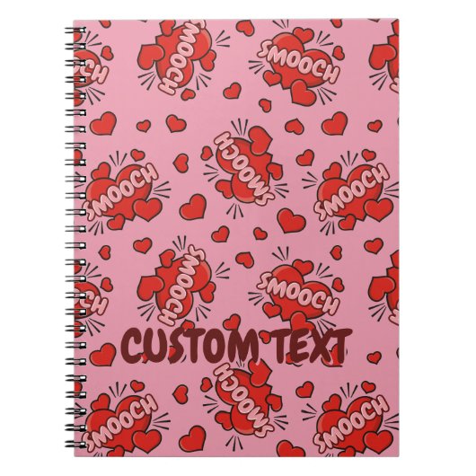 Comic Sound Effect Pattern Kissen Notitieboek (Voorkant)