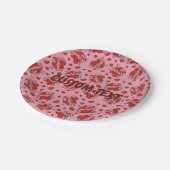 Comic Sound Effect Pattern Kissen Papieren Bordje (Gekanteld)