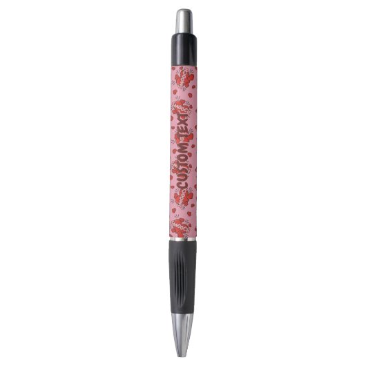 Comic Sound Effect Pattern Kissen Pen (Voorkant Verticaal)