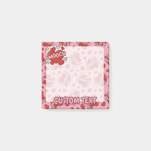Comic Sound Effect Pattern Kissen Post-it® Notes (Voorkant)