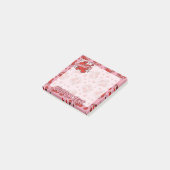 Comic Sound Effect Pattern Kissen Post-it® Notes (Schuin)