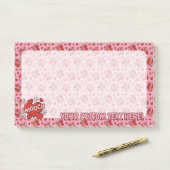 Comic Sound Effect Pattern Kissen Post-it® Notes (Op bureau)