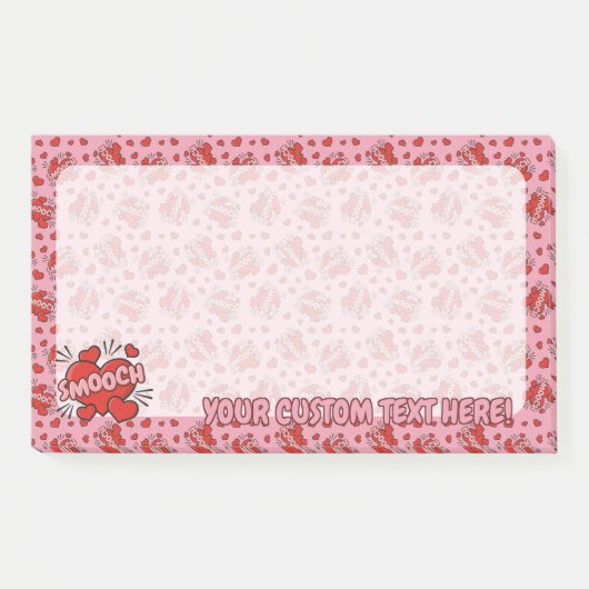 Comic Sound Effect Pattern Kissen Post-it® Notes (Voorkant)