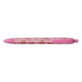 Comic Sound Effect Pattern Kissen Rode Inkt Pen (Achterkant)