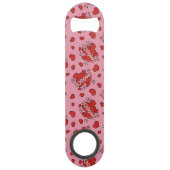 Comic Sound Effect Pattern Kissen Speed Flessenopener (Achterkant)