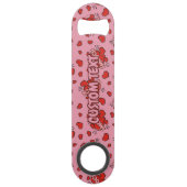 Comic Sound Effect Pattern Kissen Speed Flessenopener (Voorkant)