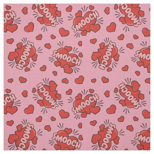 Comic Sound Effect Pattern Kissen Stof (Swatch)