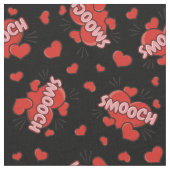 Comic Sound Effect Pattern Kissen Stof (Close Up)