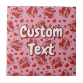 Comic Sound Effect Pattern Kissen Tegeltje (Voorkant)