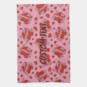 Comic Sound Effect Pattern Kissen Theedoek (Verticaal)