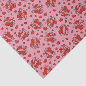 Comic Sound Effect Pattern Kissen Tissuepapier (Detail)