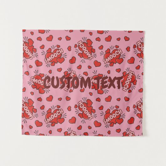 Comic Sound Effect Pattern Kissen Wandkleed (Voorkant (horizontaal))