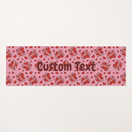 Comic Sound Effect Pattern Kissen Yogamat (Voorkant (horizontaal))