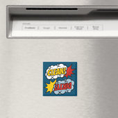 Comic Sound Effects Dishwaser Magnet (Insitu (Vaatwasser))