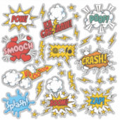 Comic Sound Effects Sticker Set (Voorkant)