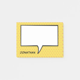 Comic Speech Bubble - Aangepaste aangepaste kleur Post-it® Notes