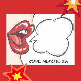 Comic Speech Bubble Boek Pop Art Tiener Meisje Post-it® Notes