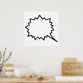 Comic Speech bubble Poster (Keuken)