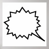 Comic Speech bubble Poster (Voorkant)