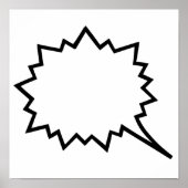 Comic Speech bubble Poster (Voorkant)