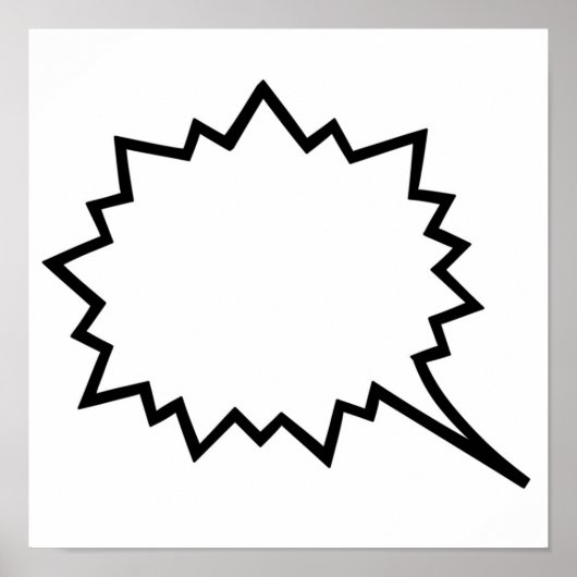 Comic Speech bubble Poster (Voorkant)