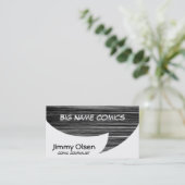 Comic Speech Bubble Scratchy Visitekaartje (Staand voorkant)