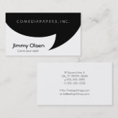 Comic Speech Bubble Visitekaartje (Voorkant / Achterkant)