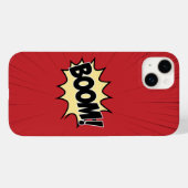 Comic-stijl "BOOM!" – vet rood Case-Mate iPhone Case (Achterkant (horizontaal))