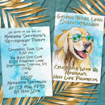 Comic stijl gouden jaren grappig pensioen feest