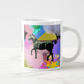 Comic stijl paarden grote koffiekop (Rechts)