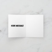 Comic stijl Verjaardag Jongen typografie splash Kaart (Binnen)