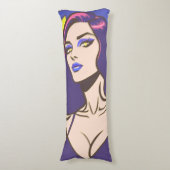 Comic stijl  vrouw Body Pillow Lichaamskussen (Voorkant Verticaal)