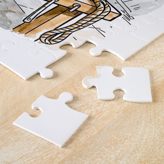 Comic Strandwerker Legpuzzel (Zijkant)