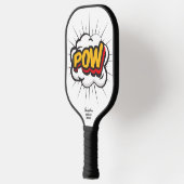 Comic Strip Action Bubble POW Custom Text Name Pickleball Paddle (Links)