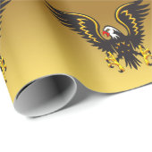 Comic strip Black en Gold eagle met gouden folie Cadeaupapier (Rol Hoek)