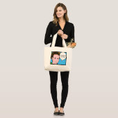 Comic Strip Male Indiexbit Bag Grote Tote Bag (Voorkant (model))