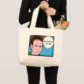 Comic Strip Male Indiexbit Bag Grote Tote Bag (Voorkant (product))