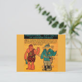 Comic strip paper doll Royal Guard of Moo 1930 Briefkaart (Staand voorkant)