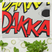 Comic-strip tea towel - dakka, dakka, dakka! theedoek (Gevouwen)