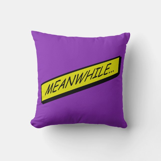 Comic-stripkussen - ondertussen... kussen (Voorkant)