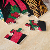 Comic Style Art | Vrouw kijken naar Hula Dancer Legpuzzel (Zijkant)