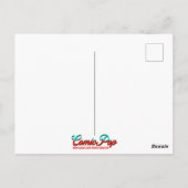 Comic Style Art | Vrouw kijken naar Hula danser Bl Briefkaart (Achterkant)