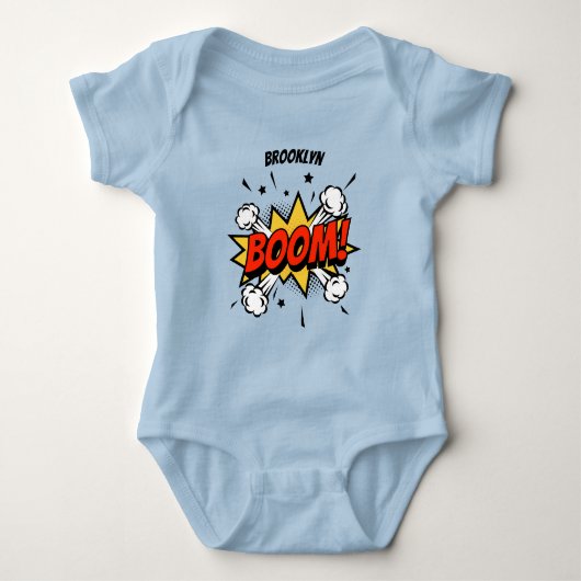 Comic style fun boom typografie pop art romper (Voorkant)