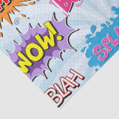 Comic Style Girly Super Hero Design Tissuepapier (Detail)