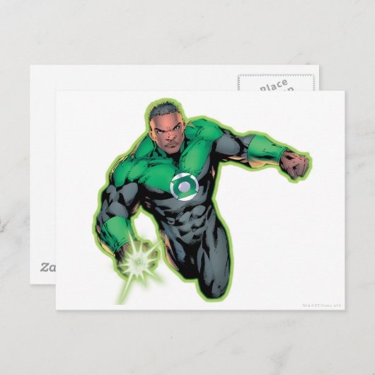 Comic Style - Green Lantern Briefkaart (Voorkant / Achterkant)