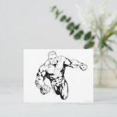 Comic Style - Groene lantern, zwart-wit Briefkaart (Staand voorkant)