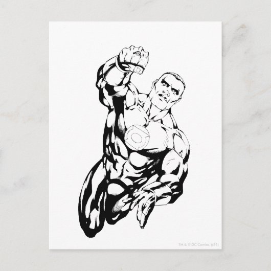 Comic Style - Opvliegend, zwart en wit Briefkaart (Voorkant)