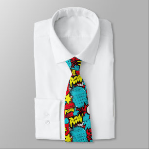 Comic Style Pattern Stropdas