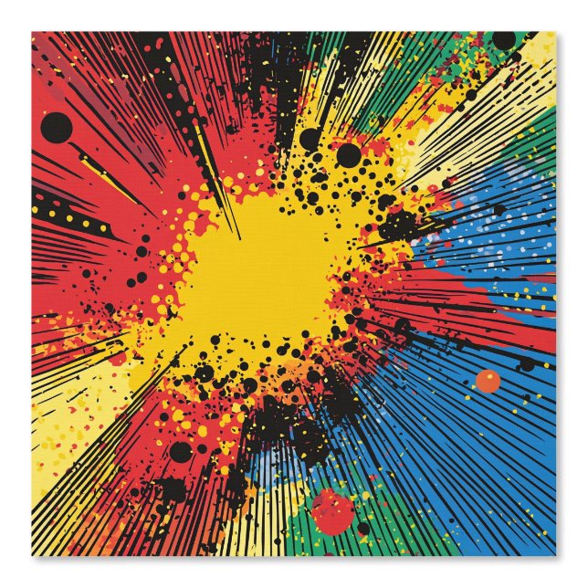 Comic Style Pop Art Explosion (10) Behang (Voorkant)